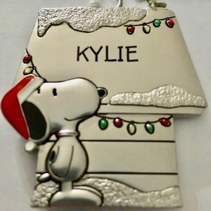 KYLIE Snoopy and Woodstock Hallmark Ornament